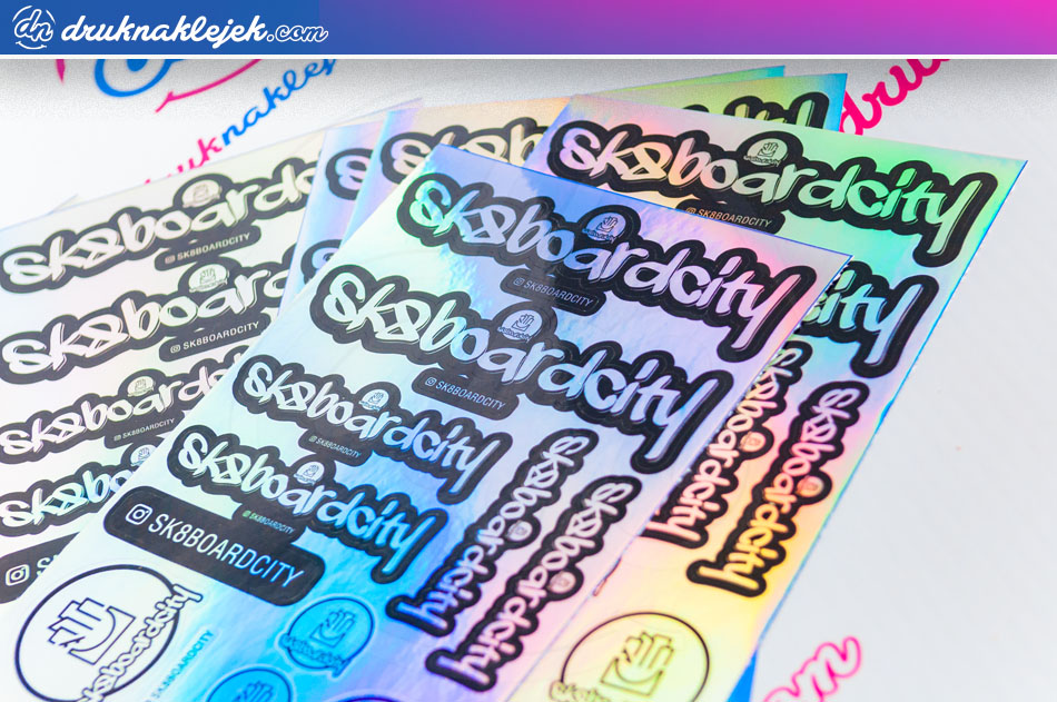 Naklejki holograficzne wzór 1