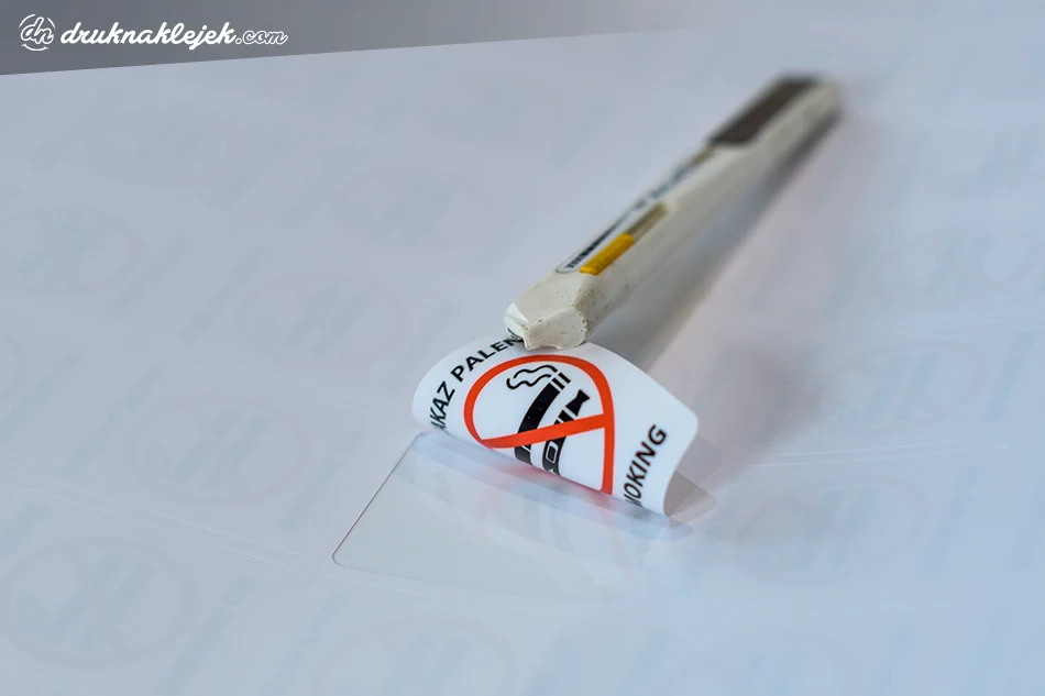 Naklejki na szyby zakaz palenia no smoking