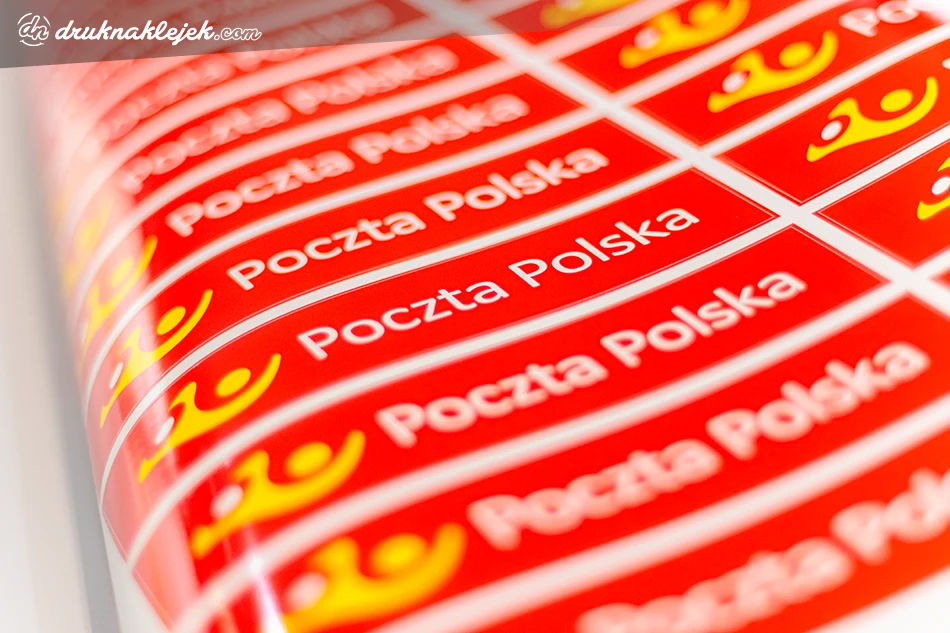 Naklejki Poczta Polska drukarnia