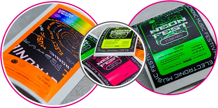 Fluorescencyjne naklejki neonowe Naklejki fluorescencyjne neonowe